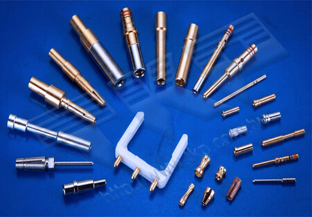Turned Pin & Socket Contacts, Machined Terminals, Turned Connector Pins - TKP Precision Turned Male & Female Pin & Socket Contacts