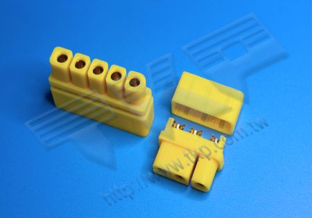 オスコネクタ XT60 2PIN~8PIN ドローン 防水 耳なし 単列 コネクタ ワイヤー対ワイヤーコネクタ リードフリー RoHS REACH