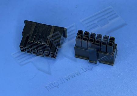 公胶壳3.00mm (.118") 间距双排相容于Micro-FIT BMI 线对板线对线连接器Lead-Free RoHS REACH