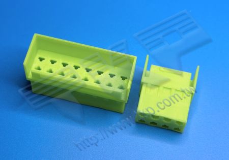 プラスチックハウジング 5.00mm (.197") VHTR端子用 ダブルロウ 無耳 フック ワイヤー対ワイヤーコネクタ 鉛フリー RoHS REACH