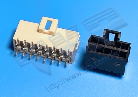 HEADER WANITA 3.50mm (.138") PITCH Tegangan Tinggi Dual ROW 180° DIP Cocok dengan H35M1R Seri Perumahan - MOLEX