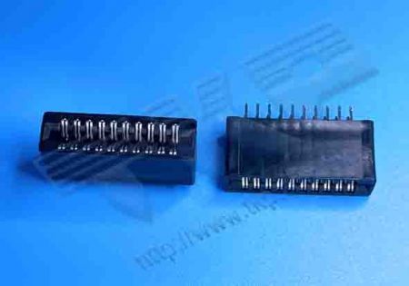 หัวชาย 180° 1.27mm (.05") ประเภท Jaguar, ประเภทขอบการ์ด PCB - CHIN-BAN-SA-XXD