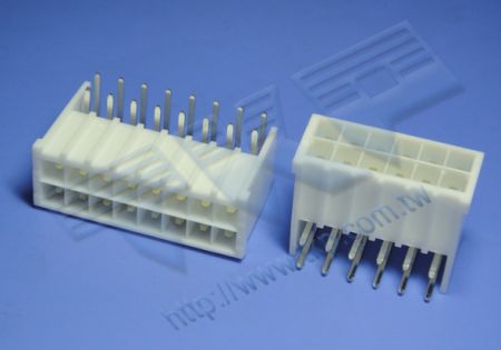 HEADER 5.00mm (.197") PITCH แบบคู่ DIP 90° - XL-JST