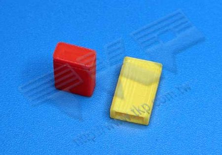ショートキャップ 3.96mm (.156") ピッチ デュアルロウ H=12.8MM 閉口 ショートブロック ジャンパーキャップ リードフリー RoHS REACH