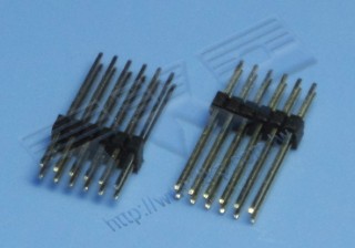PIN HEADER 1.00mm (.039") PITCH DIP Dua Baris - PENYANDANG PIN BARIS SINGL 180°-SAMTEC