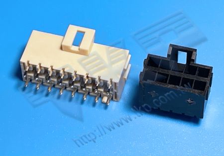 HEADER WANITA 3.50mm (.138") PITCH Tegangan Tinggi Dual ROW 180° DIP Cocok dengan H35M1R Seri Perumahan - MOLEX