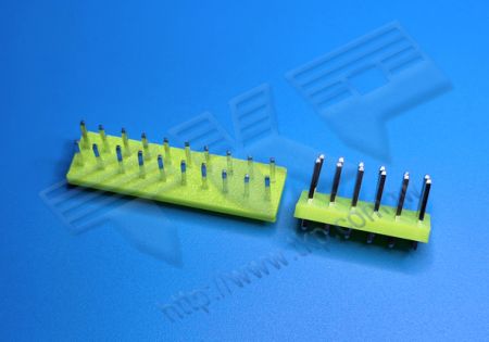 公座 5.00mm (.197") H8950樹脂ハウジング用 立式DIP 180° 無背面 ピンヘッダー 二列 ワイヤ対ボードコネクタ Lead-Free RoHS REACH