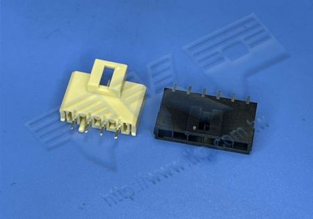 HEADER WANITA 3.50mm (.138") PITCH Tegangan Tinggi 180° DIP Cocok dengan H35M1R Seri Perumahan - MOLEX