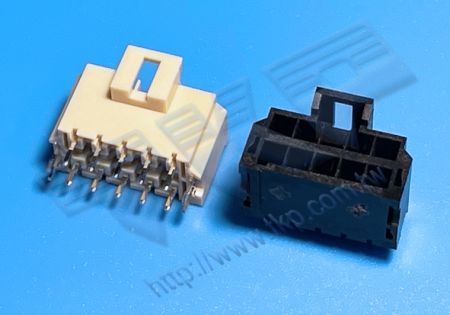 HEADER WANITA 3.50mm (.138") PITCH Tegangan Tinggi Dual ROW 180° DIP Cocok dengan H35M1R Seri Perumahan - MOLEX