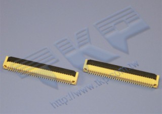 PFPC10K2L-XXSMT-ZL - FFC/FPC konektor, 90° povrchová montáž, spodný kontaktový štýl,
