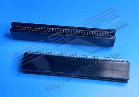 หัวชาย 180° ขนาด 1.27 มม. (.05") แบบติดตั้งขอบ PCB - CHIN-BAN-HEY-XX