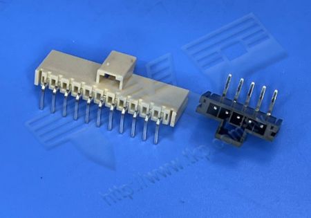 HEADER 2.50mm (.098") PITCH แบบแถวเดียวตรง 90° DIP - MOLEX