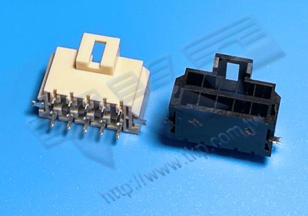 HEADER WANITA 3.50mm (.138") PITCH Tegangan Tinggi Dual ROW 180° DIP Cocok dengan H35M1R Seri Perumahan - MOLEX