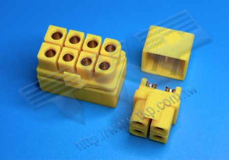 公用プラスチックケース XT60 2PIN~8PIN ドローン 防水 耳付き 二重列 コネクタ ワイヤー対ワイヤー接続器 鉛フリー RoHS REACH