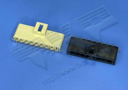 HEADER WANITA 3.50mm (.138") PITCH Tegangan Tinggi 180° DIP dengan Peg Logam Mates dengan H35M1R Seri Perumahan - MOLEX