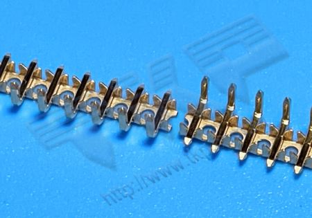 連續端子 2.00mm (.079") 方針 0.64mm(0.25")