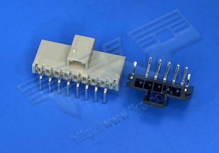 HEADER 2.50mm (.098") PITCH แบบแถวเดียวตรง 90° DIP - MOLEX