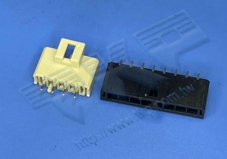 HEADER WANITA 3.50mm (.138") PITCH Tegangan Tinggi 180° DIP Cocok dengan H35M1R Seri Perumahan - MOLEX