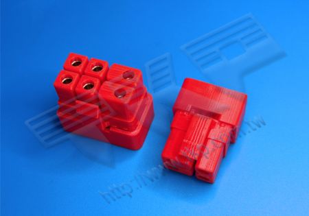 オスプラスチックハウジング XT90 2PIN~8PIN ドローン 防水 有耳 ダブルロウ コネクタ リードフリー RoHS REACH
