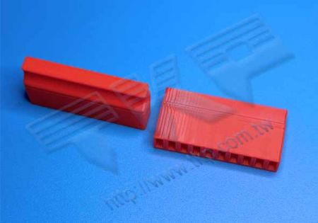 ショートブリッジキャップ 3.96mm (.156") ピッチ 二列 H=19.3MM 閉口 ハンドル式 プラスチック一体型 ショートブロック ジャンパーキャップ リードフリー RoHS REACH
