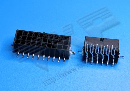 公座 3.00mm (.118") 間距 三排 立式 SMT  180° 塑膠插耳 線對板連接器 Lead-Free RoHS REACH