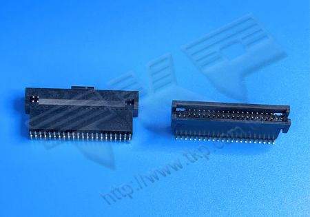 公座(公) 1.27mm (.05") ピッチ 二重列 二重層プラスチック 垂直 180° SMT IDC