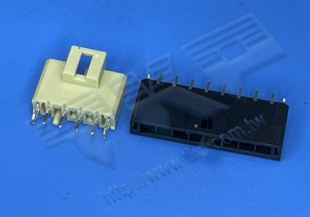 HEADER WANITA 3.50mm (.138") PITCH Tegangan Tinggi 180° DIP dengan Peg Logam Mates dengan H35M1R Seri Perumahan - MOLEX