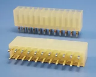 HEADER 4.20mm (.165") PITCH Çift Sıra 180° DIP Solid PIN - MOLEX