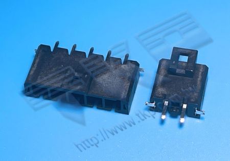 HEADER WANITA 5.70mm (.224") PITCH Tegangan Tinggi 180° DIP Berpasangan dengan H57M1R Seri Perumahan - MOLEX