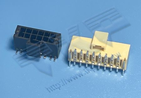 HEADER 2.50mm (.098") PITCH แบบสองแถวตรง 180° SMT - MOLEX