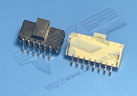 HEADER 2.50mm (.098") PITCH แบบสองแถวตรง 90° SMT - MOLEX