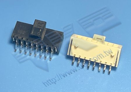 HEADER 2.50mm (.098") PITCH แบบสองแถวตรง 90° SMT - MOLEX