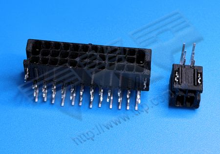 公座 3.00mm (.118") 間距 三排 臥式  90° 塑膠插耳 線對板連接器 Lead-Free RoHS REACH