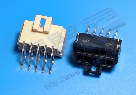 HEADER PEREMPUAN 3.50mm (.138") PITCH Tegangan Tinggi Baris GANDA 90° SMT Cocok dengan Rumah Seri H35M1R - MOLEX