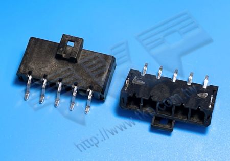 HEADER WANITA 5.70mm (.224") PITCH Tegangan Tinggi 90° DIP Berpasangan dengan H57M1R Seri Perumahan - MOLEX