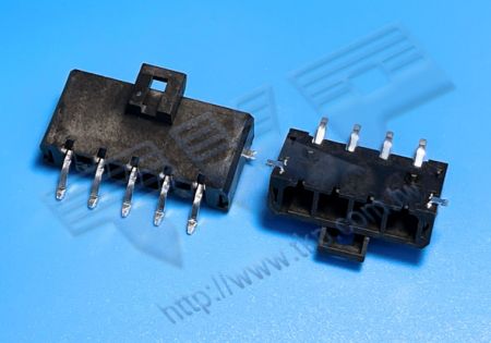 HEADER WANITA 5.70mm (.224") PITCH Tegangan Tinggi 90° DIP Berpasangan dengan H57M1R Seri Perumahan - MOLEX