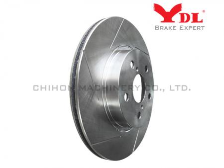 Performance Slotted Brake Disc for TOYOTA RAV 4 1997- - TOYOTA slotted Disc 43512-42010.