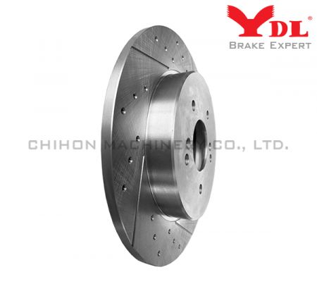 Performance Drilled Slotted Brake Disc for LUXGEN MPV M7