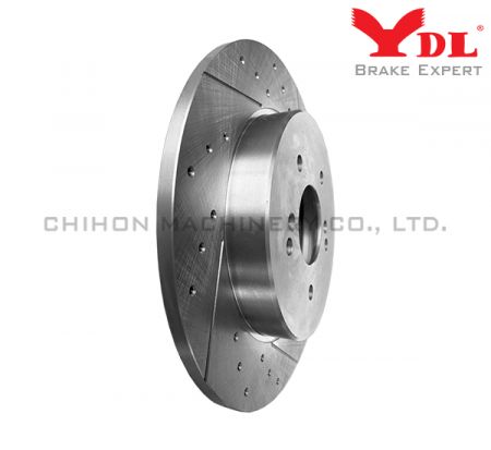 Disco de freno perforado y ranurado de alto rendimiento para LUXGEN MPV M7 - LUXGEN MPV M7 perforado 40206-MP100.