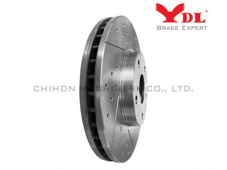 Disque de frein perforé haute performance pour TOYOTA CAMRY et LEXUS ES 300 - TOYOTA percé 43512-06030.
