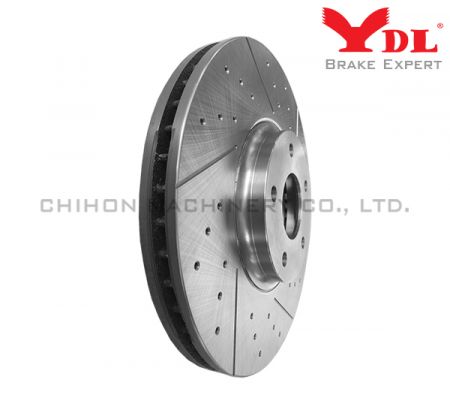Disque perforé et rainuré de performance pour NISSAN Murano et Fx35 FR - NISSAN Murano FR percé 40206-CA000.