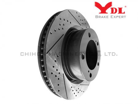 Disque de frein avant perforé Performance pour TOYOTA Land Cruiser et LEXUS LX570 - Performance TOYOTA 4351260180.
