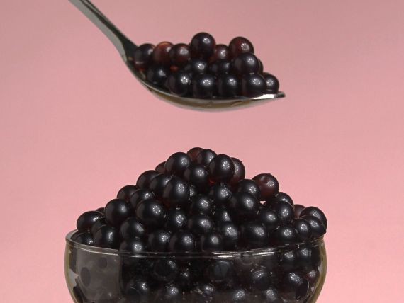 Blueberry popping boba factory