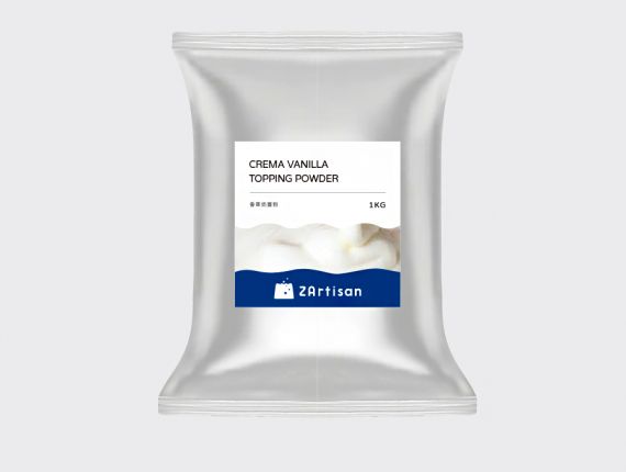 Crema Vanilla Topping Powder - Wholesale crema vanilla topping powder for beverage businesses