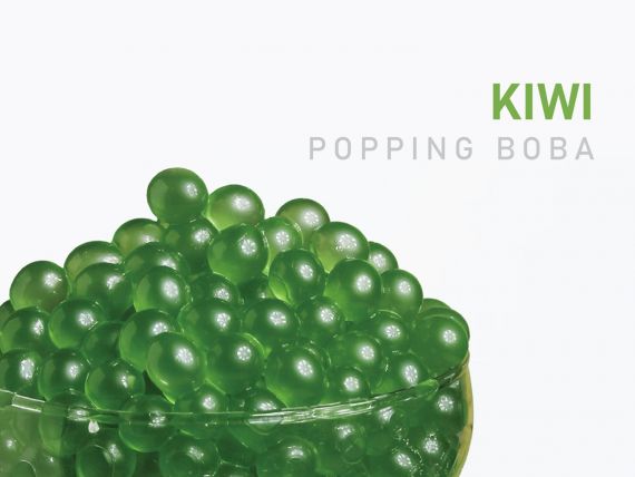 Kiwi Popping Boba 0% / 14% - Wholesale kiwi popping boba for beverage businesses