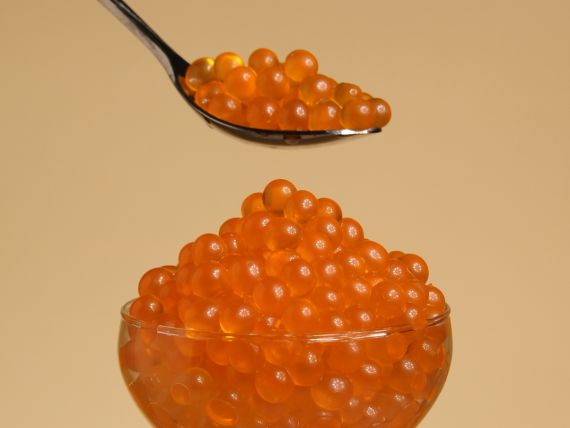 Mango popping boba factory