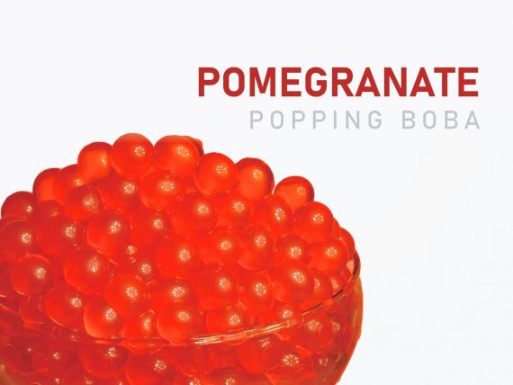 Pomegranate Popping Boba - Wholesale pomegranate popping boba for beverage businesses