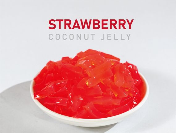 Strawberry Coconut Jelly - Wholesale strawberry coconut jelly for beverage businesses