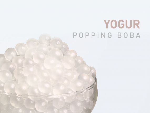 Boba de yogurt que estalla
