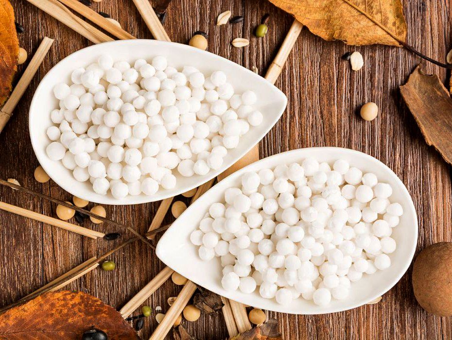 Perle di tapioca dorate originali per negozi al dettaglio